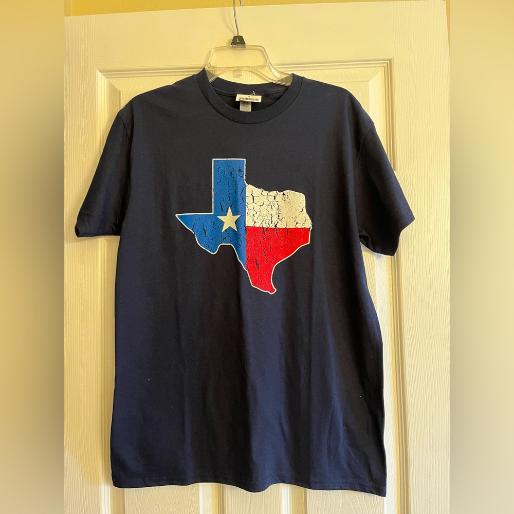 New Unisex Gildan Texas Flag Graphic T-Shirt